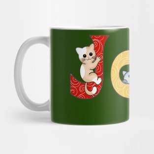 Joy Adorable Christmas Cats Mug